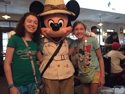 Mickey Mouse at Tusker House restaurant in Animal Kingdom