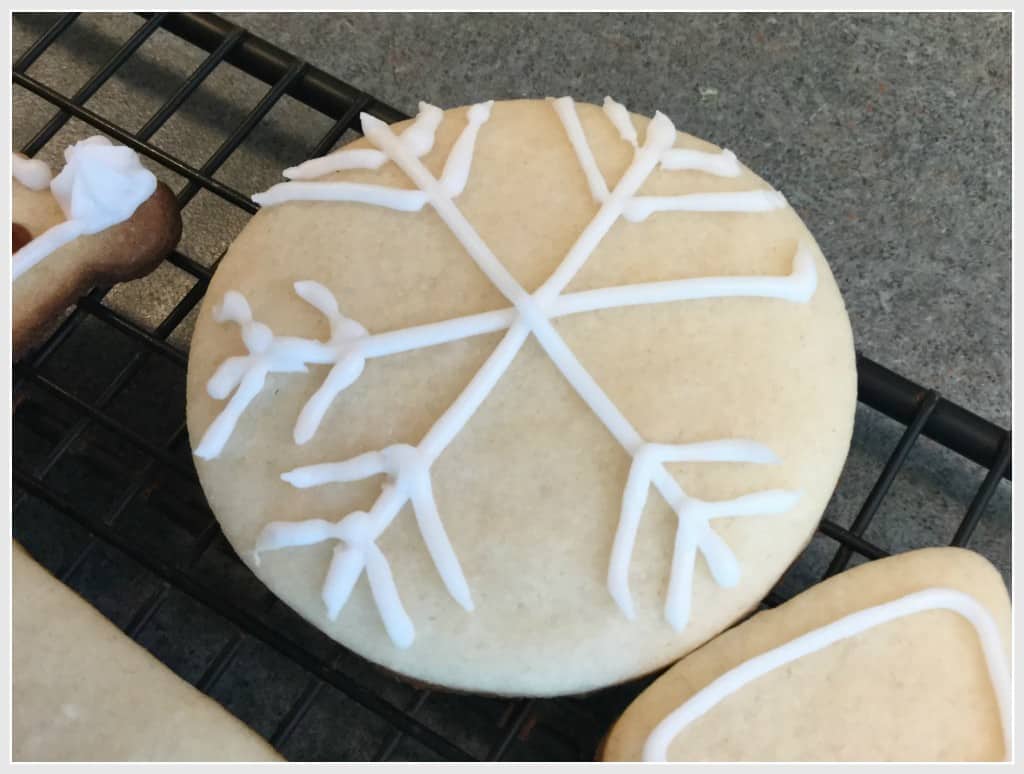 Snowflake sugar cookies