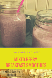 Mixed Berry Breakfast Smoothies