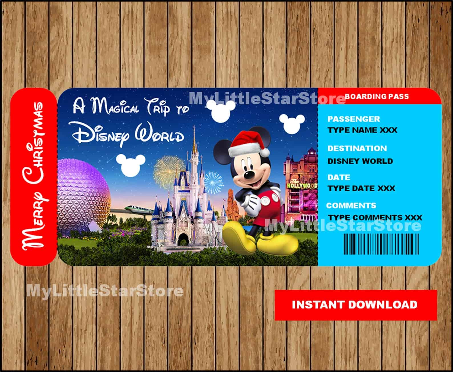 Free Disneyland Ticket Template FREE PRINTABLE TEMPLATES