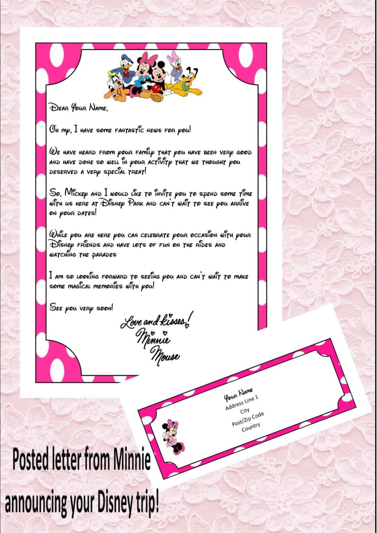 Disney Letter Template