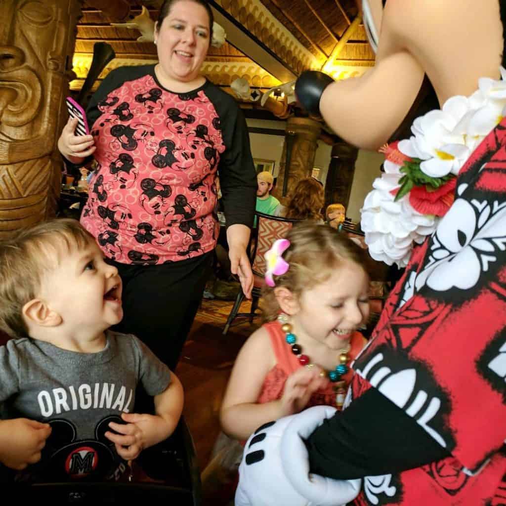 Character breakfast at Ohana at Disney Polynesian Resort