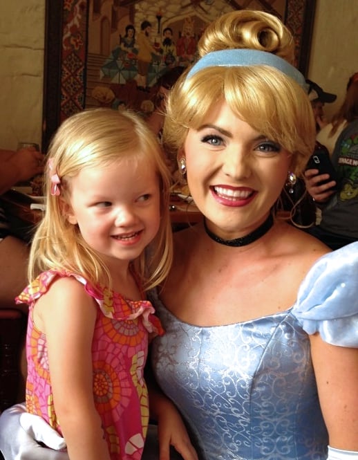 Cinderella at Princess Storybook Dining Akershus Royal Banquet Hall in Epcot Norway