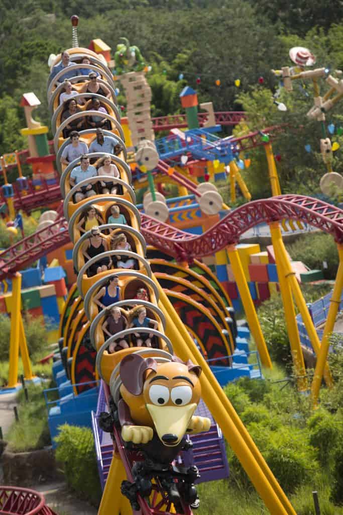 Slinky Dog Dash in Toy Story Land, a Tier 1 Ride one of the best rides in Hollywood Studios to get a Fastpass for