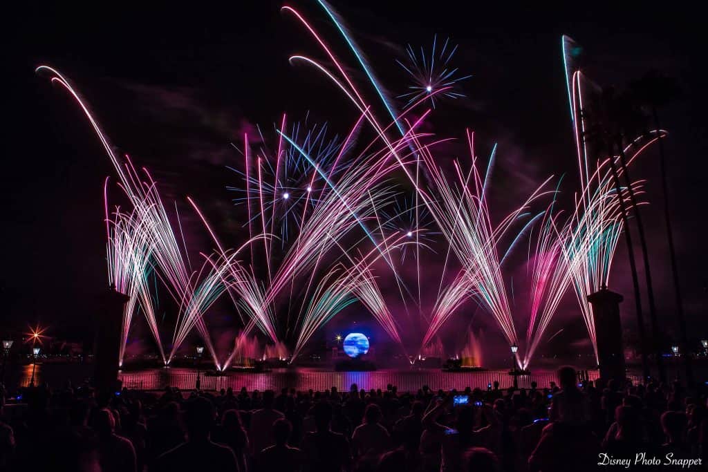 Illuminations Reflections of Earth from Fastpass Viewing Area in Epcot