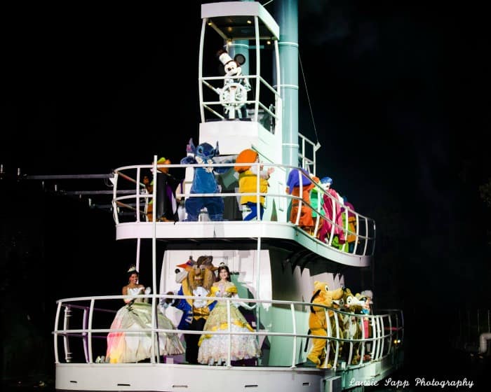 Steamboat Willie Boat in Fantasmic at Walt Disney World