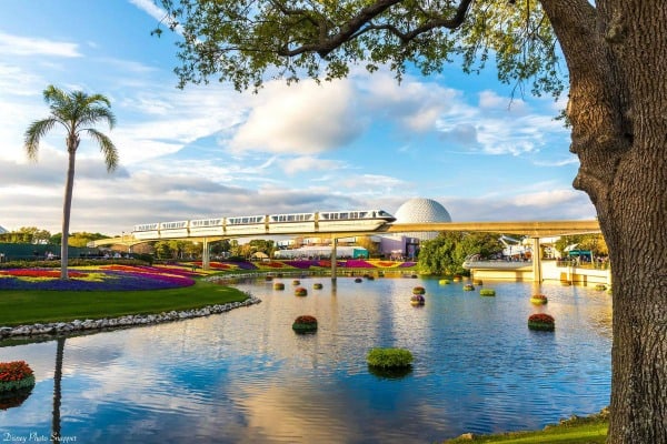 Epcot monorail Disney World vacation