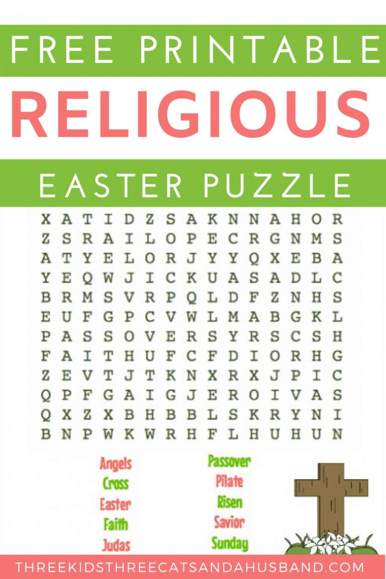 Free Easter Printables 3 Word Searches For Kids 2023 