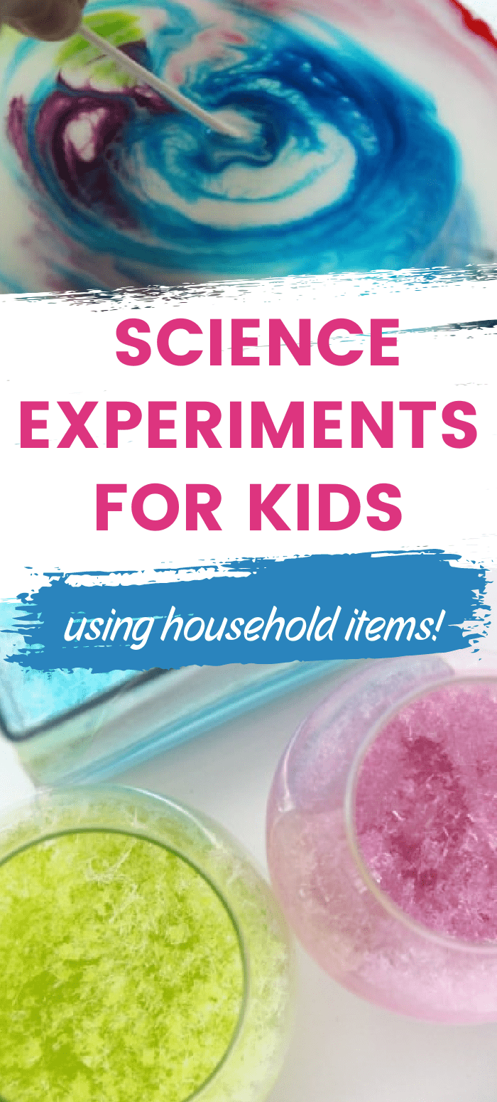 fun science experiments to do at home with household items