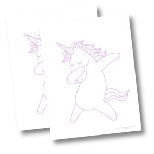 4 Free Printable Unicorn Coloring Pages for Kids