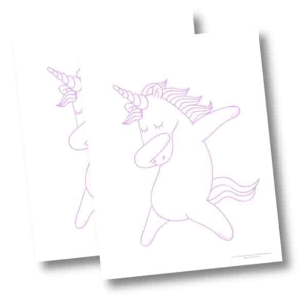 4 free printable unicorn coloring pages for kids