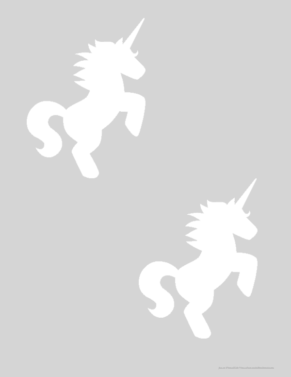 Free Printable Unicorn Head Templates