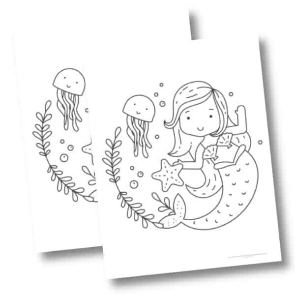 3 Free Printable Mermaid Coloring Pages For Girls