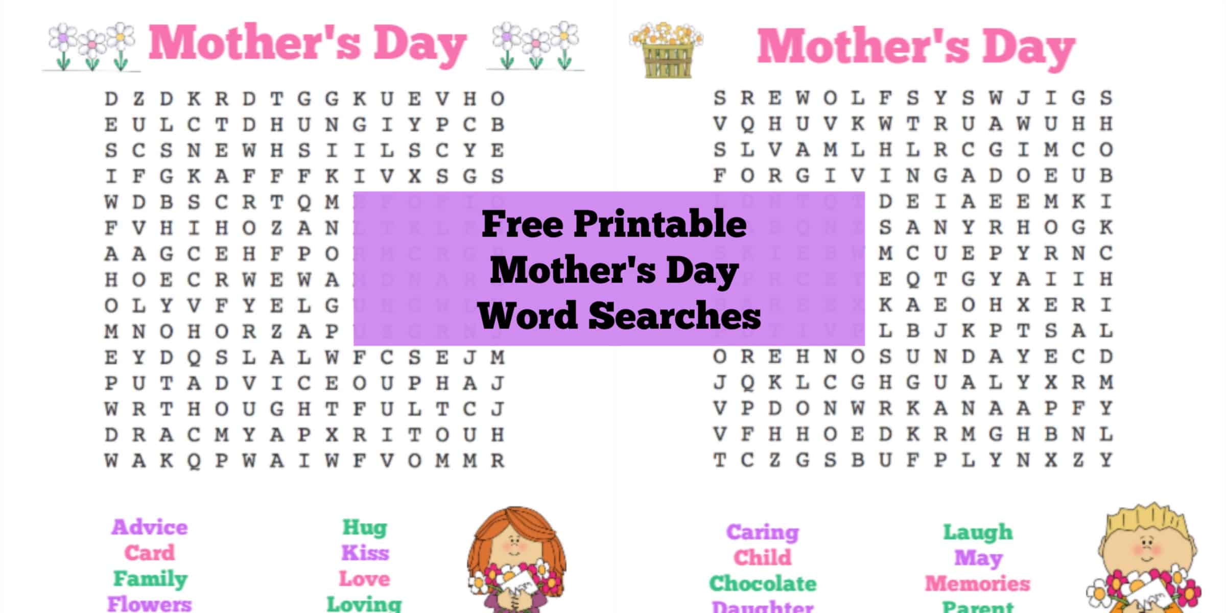 Download Free Printable Mother S Day Word Searches