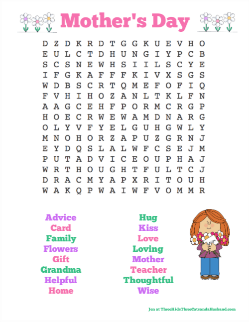 Free Free 133 Mother&#039;s Day Word Search Svg SVG PNG EPS DXF File