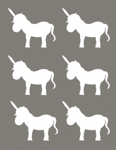 Free Printable Unicorn Head Templates
