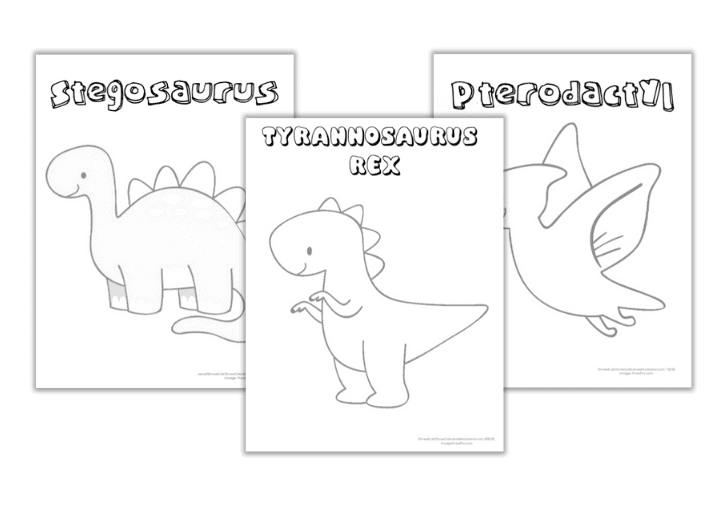 Free Printable Dinosaur Coloring Pages With Names