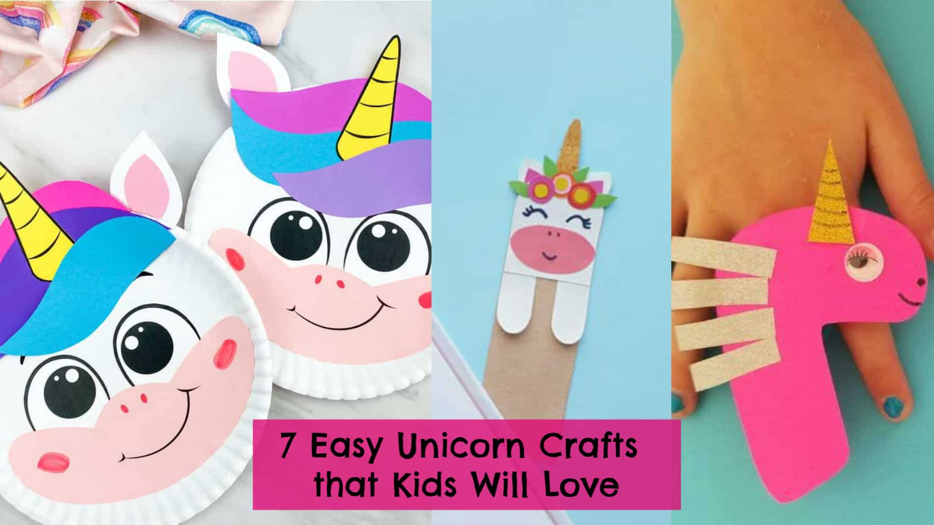 Easy Unicorn Crafts & Art Projects for Preschoolers and Kindergarten