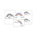Free Rainbow Templates to Color &amp; Print