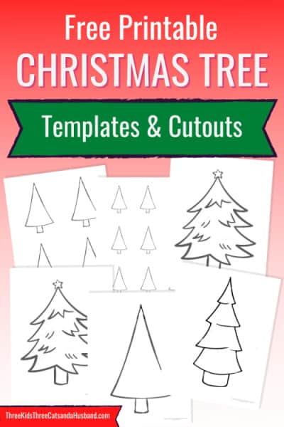 free printable christmas tree templates and cutouts