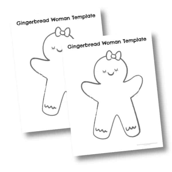 6 Free Printable Gingerbread Man Templates (small & large)