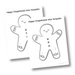 6 Free Printable Gingerbread Man Templates (small &amp; large)