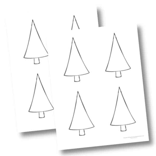 free printable christmas tree templates and cutouts