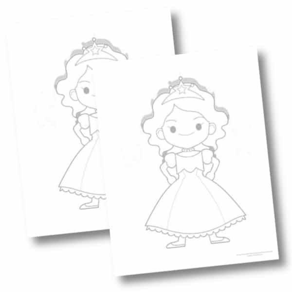 5 Free Printable Princess Coloring Pages For Kids