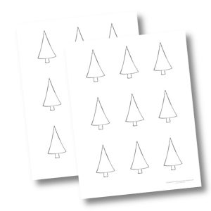 Free Printable Christmas Tree Templates and Cutouts