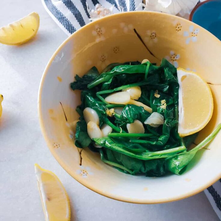 Image for Lemon Garlic Spinach
