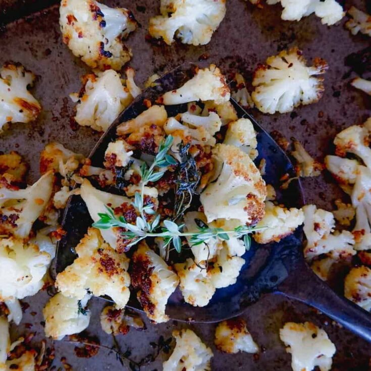 Image for Smoky Roasted Cauliflower with Thyme and Garlic