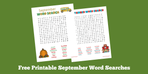 Free Printable September Word Search Puzzles (2024)