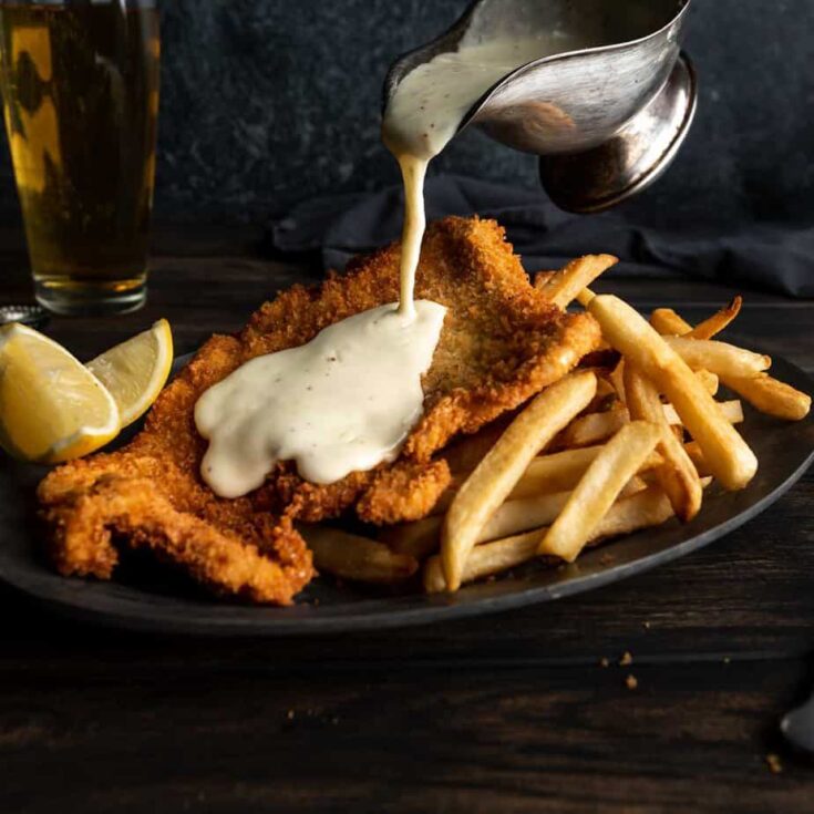Image for Crispy German Schnitzel with Fondue Schnitzel Sauce