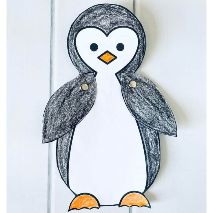 Image for Paper Penguin Craft with Moveable Flippers