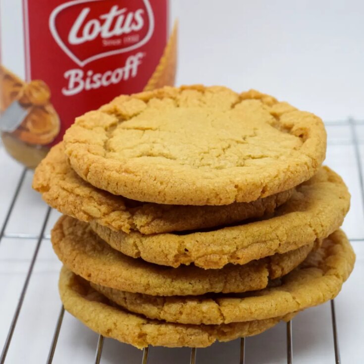 Image for Easy Biscoff Stuffed Vegan Cookies Without Weird Ingredients