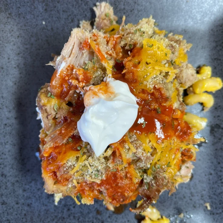 Image for Leftover Pulled Pork Macaroni & Cheese Casserole