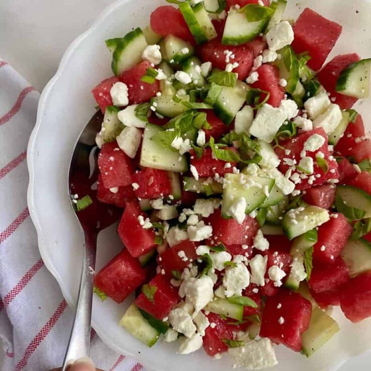 Image for Watermelon Basil Salad