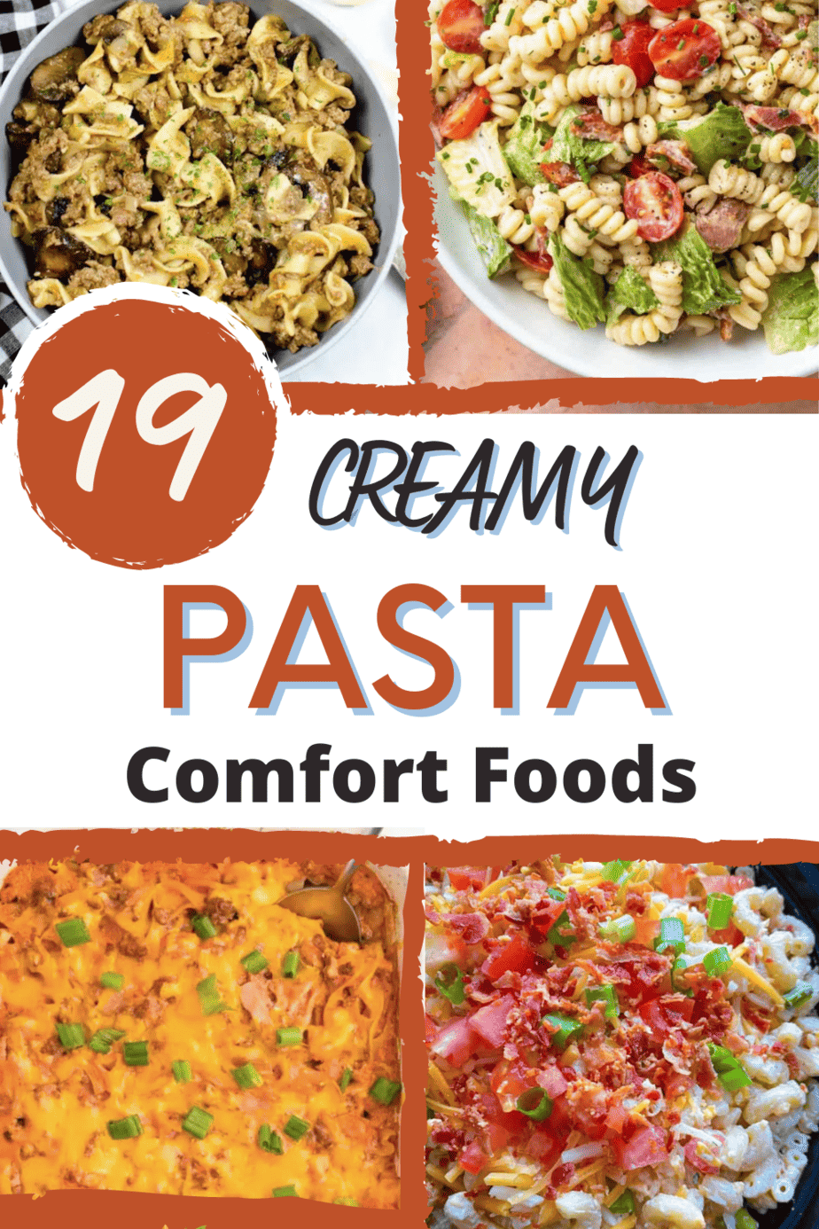 Creamy pasta comfort foods