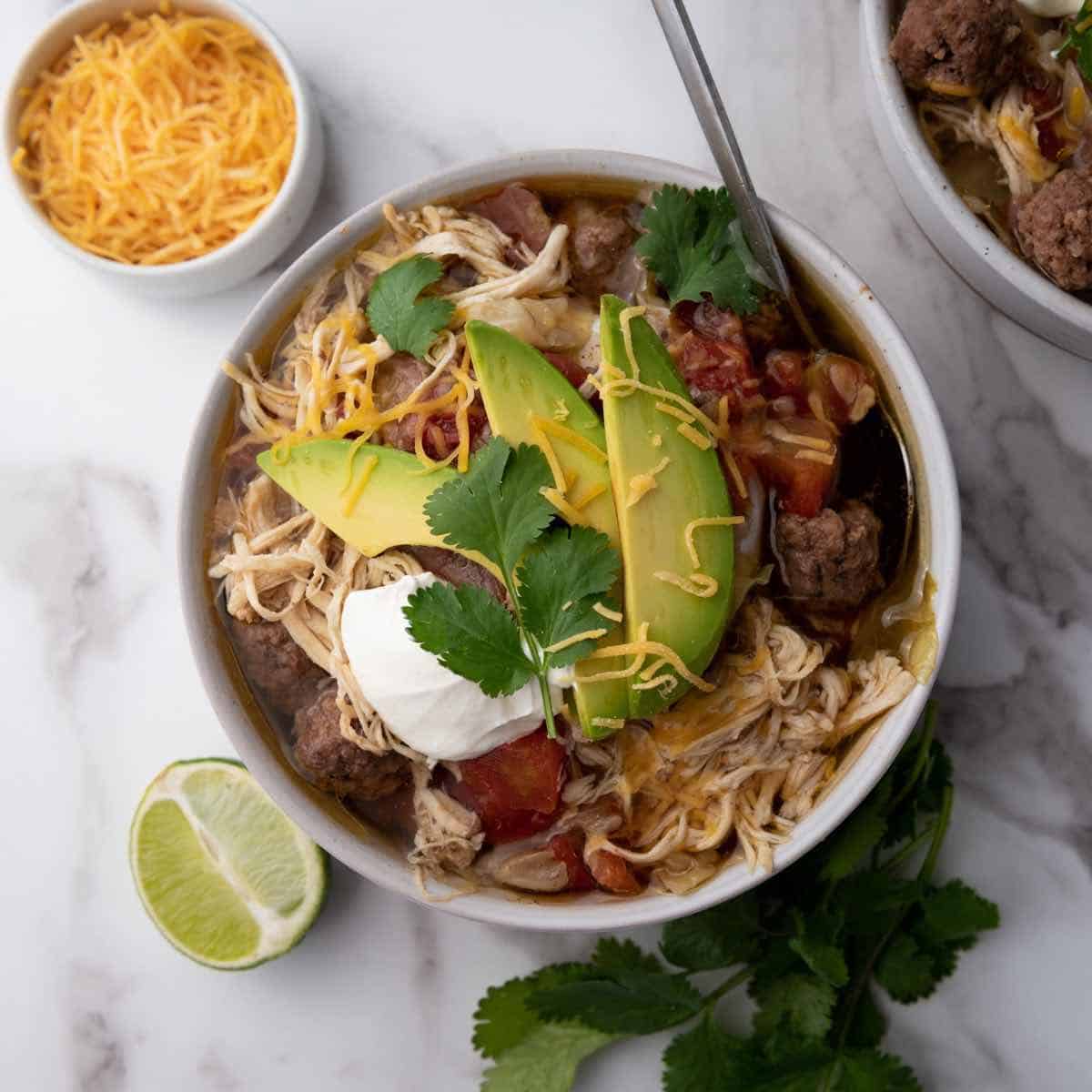 Crockpot Slow Cooker Taco Soup