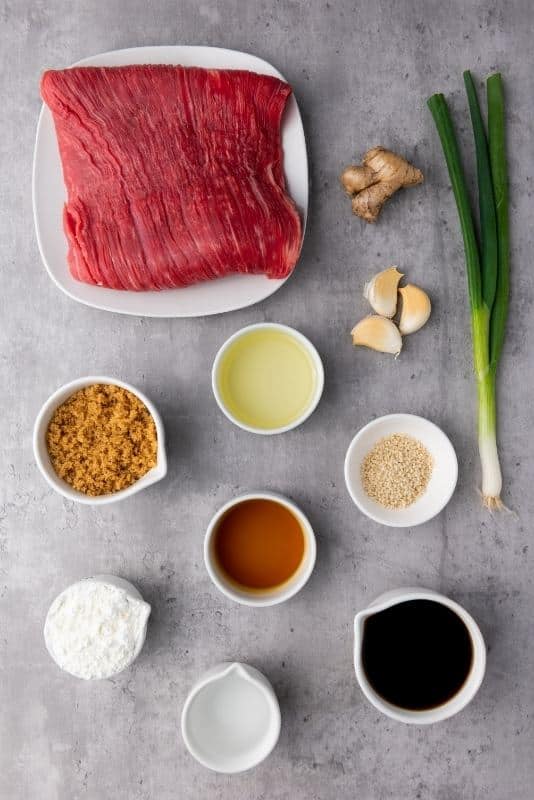 Ingredients for a slow cooked meal on the kitchen counter.