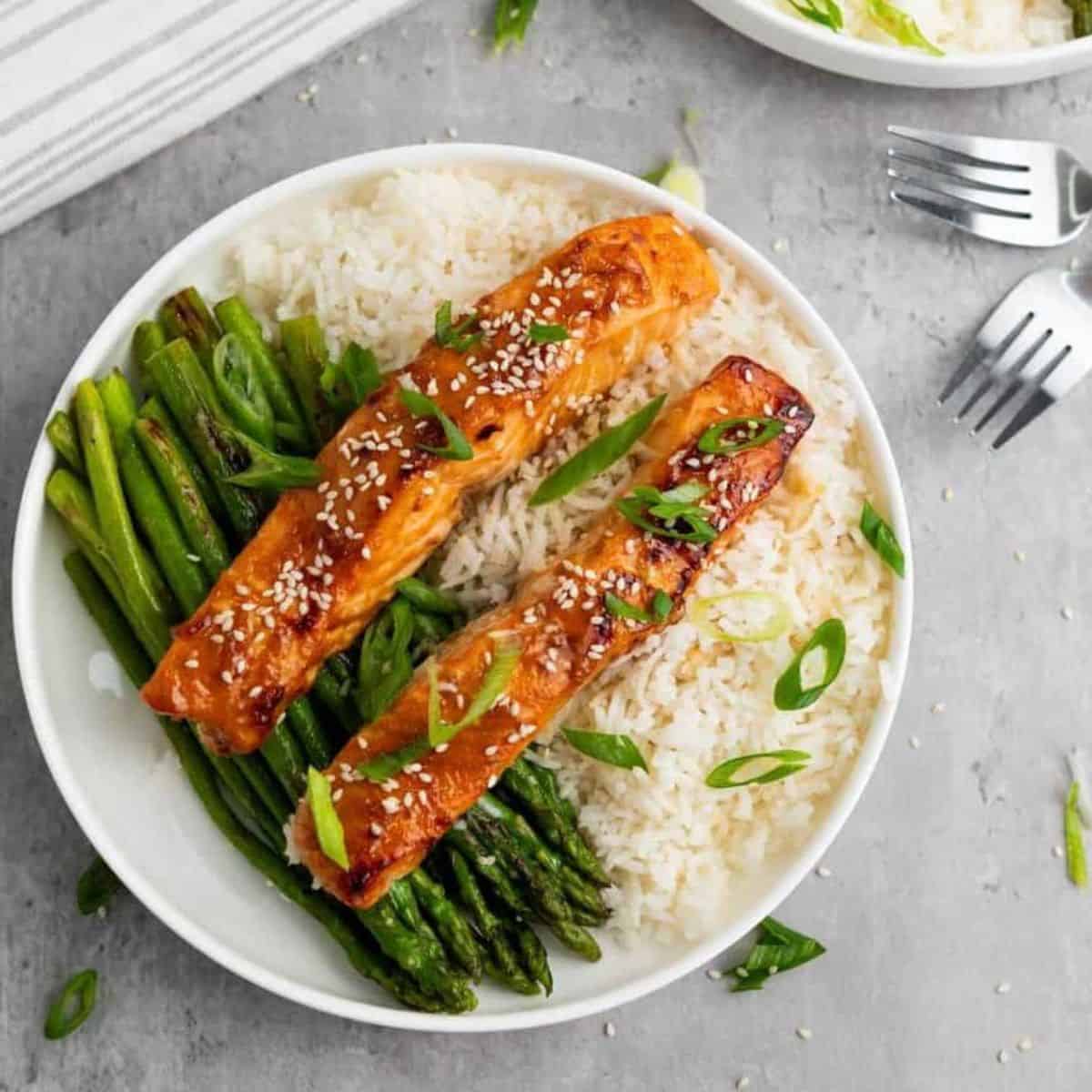 Air Fryer Teriyaki Salmon 