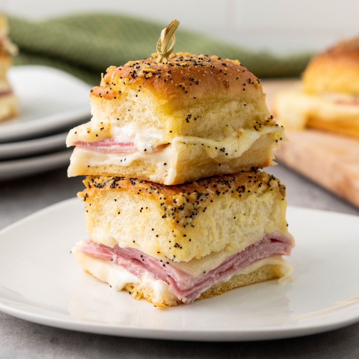 Melty Ham and Cheese Sliders