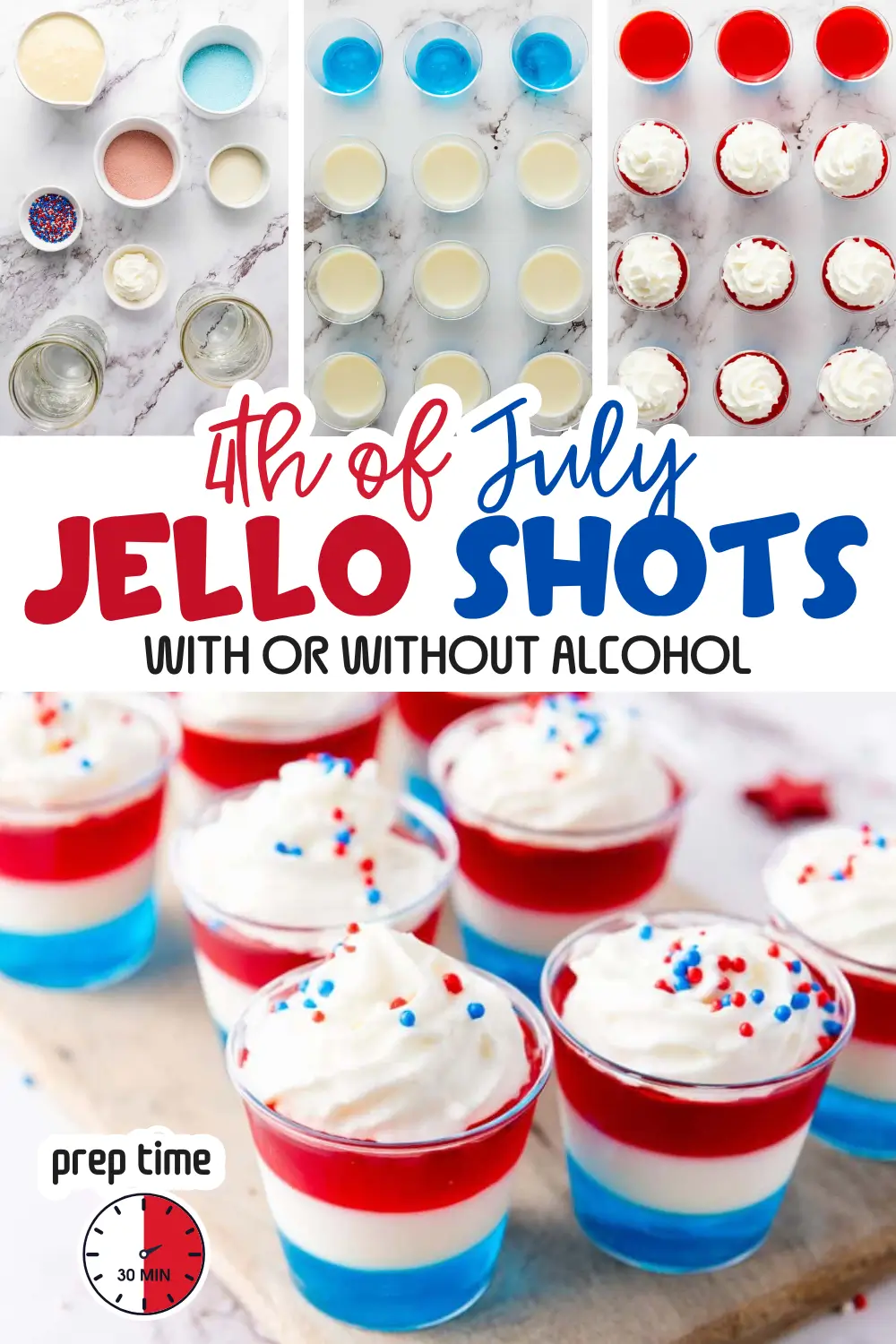 Independence day party jello shots