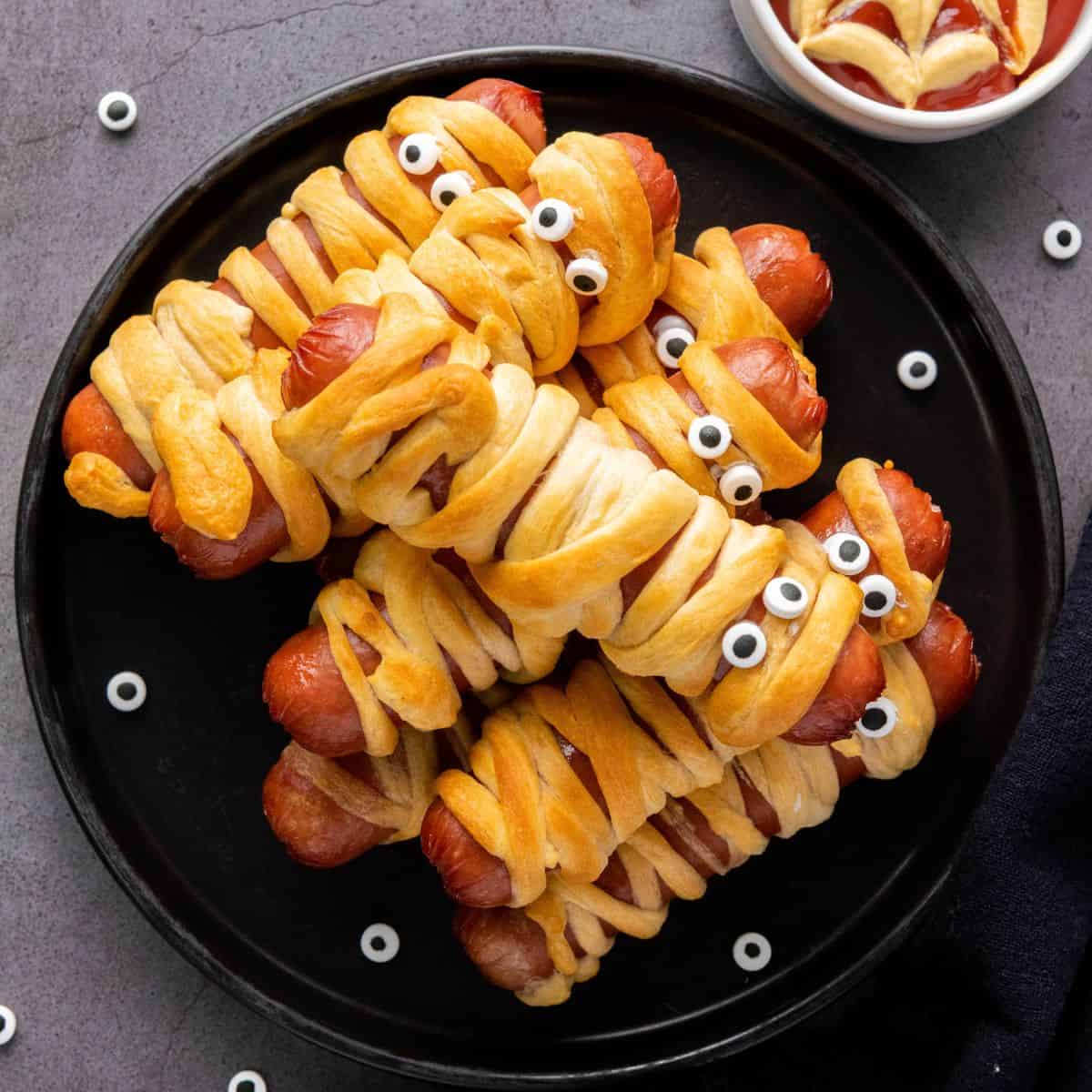 Air fryer Mummy Pigs in a Blanket