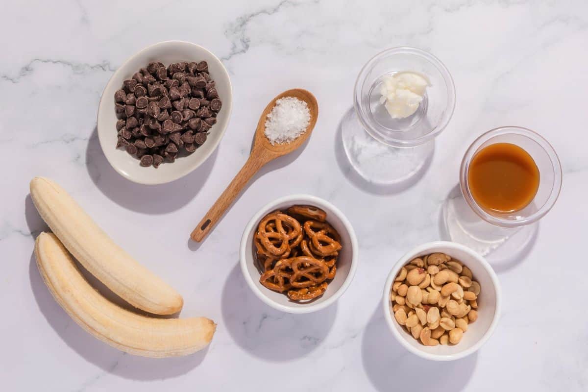 All ingredients neatly arranged on a flat surface.