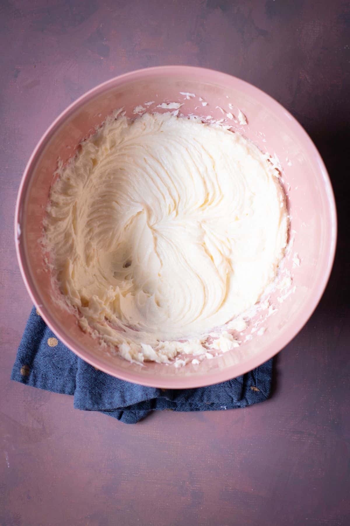 A large bowl filled with flour, ready for mixing