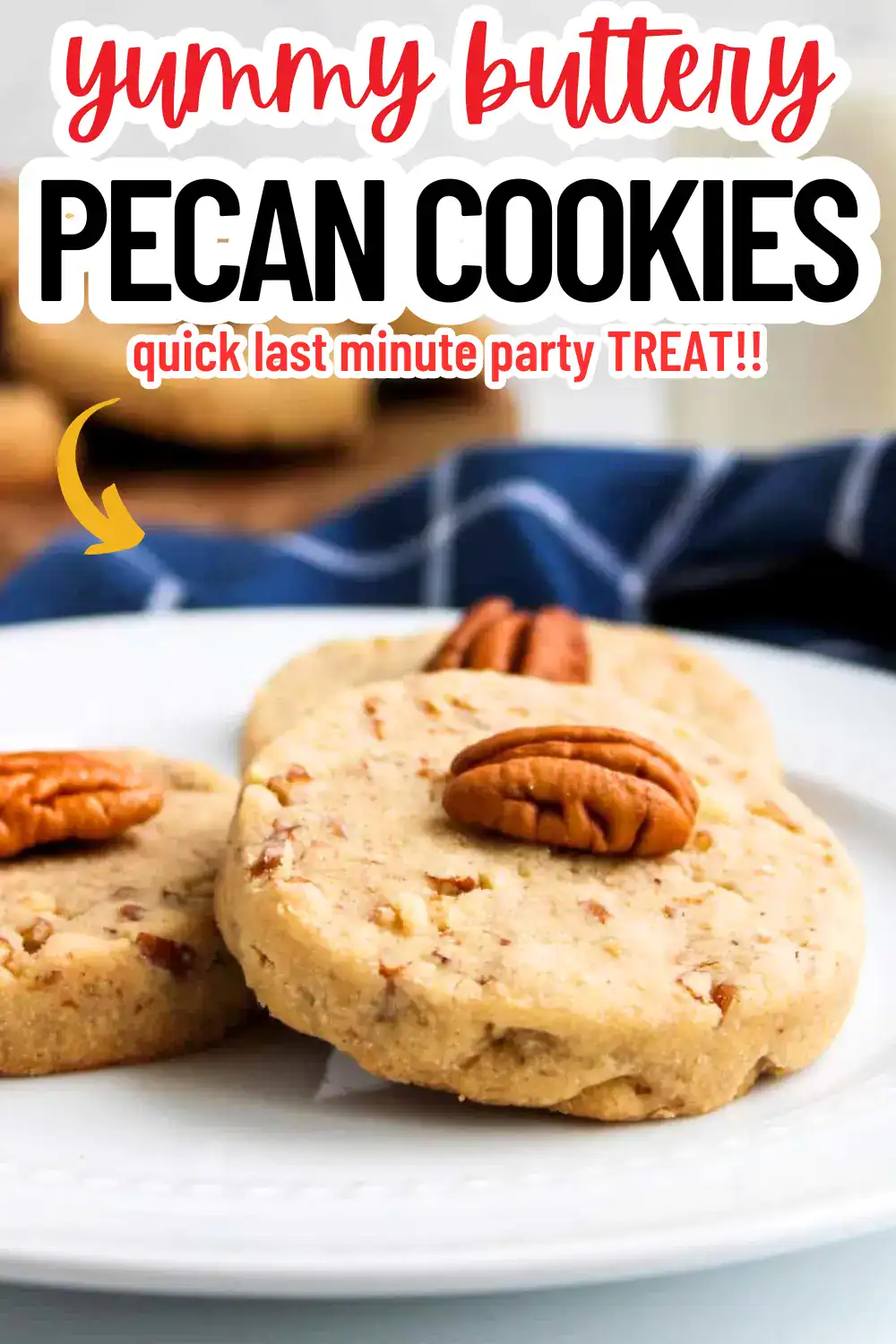 buttery pecan cookies