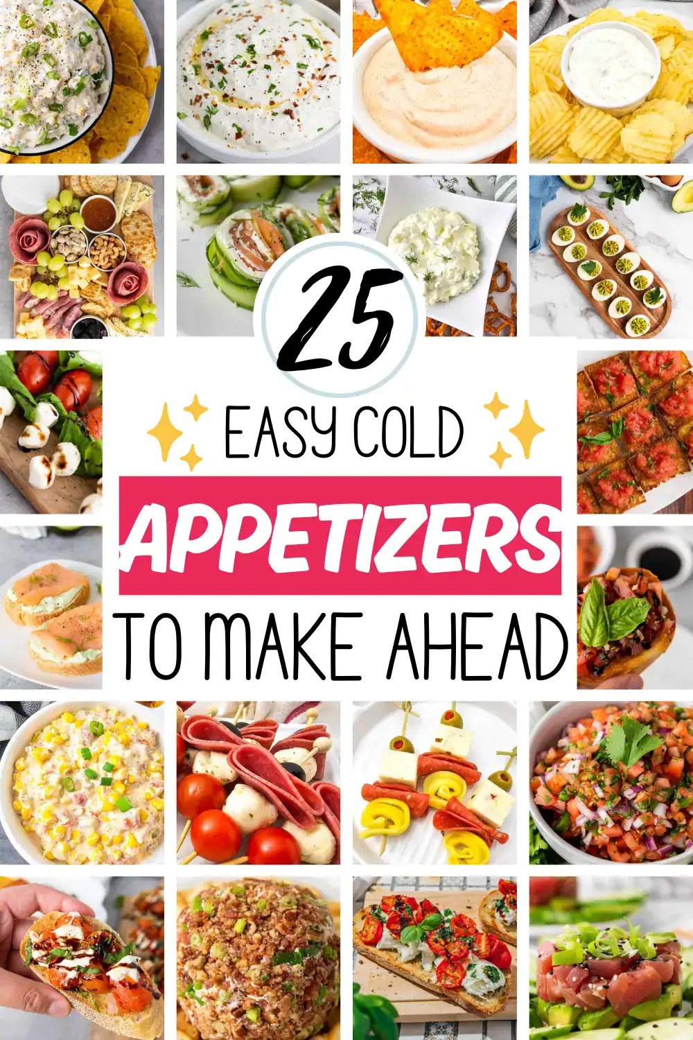 cold starters to make ahead