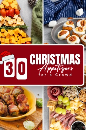 Decorative plate of mini cinnamon rolls topped with pecans for holiday treats.