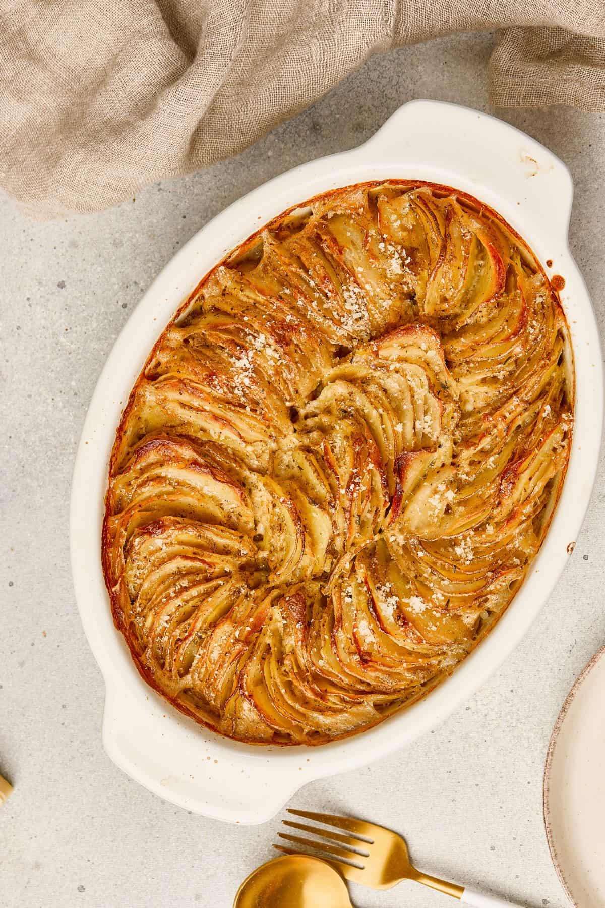 Delicious caramelized apple tart with pastry crust, baked to golden perfection.